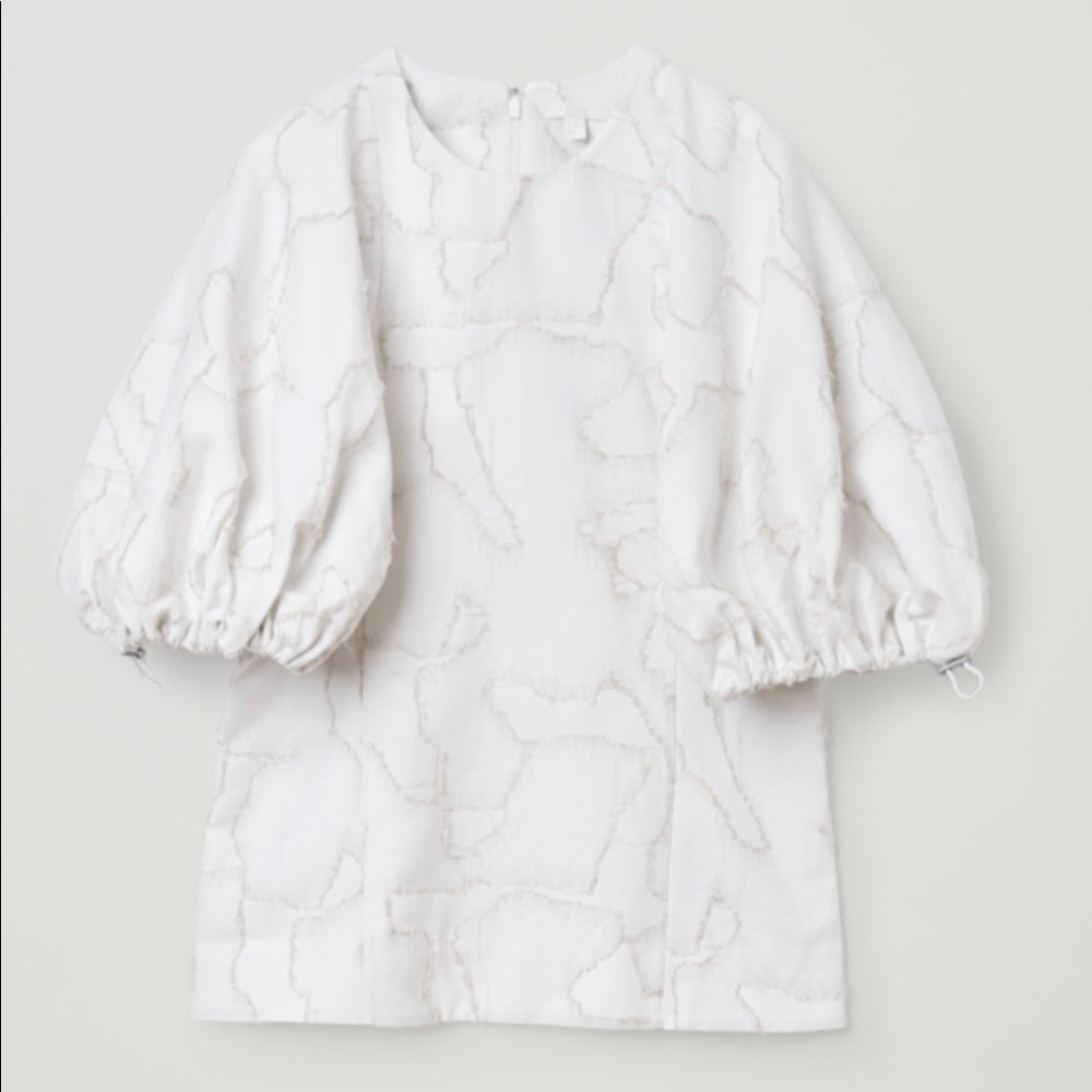 Cos Puff Sleeved top with draw string detail.